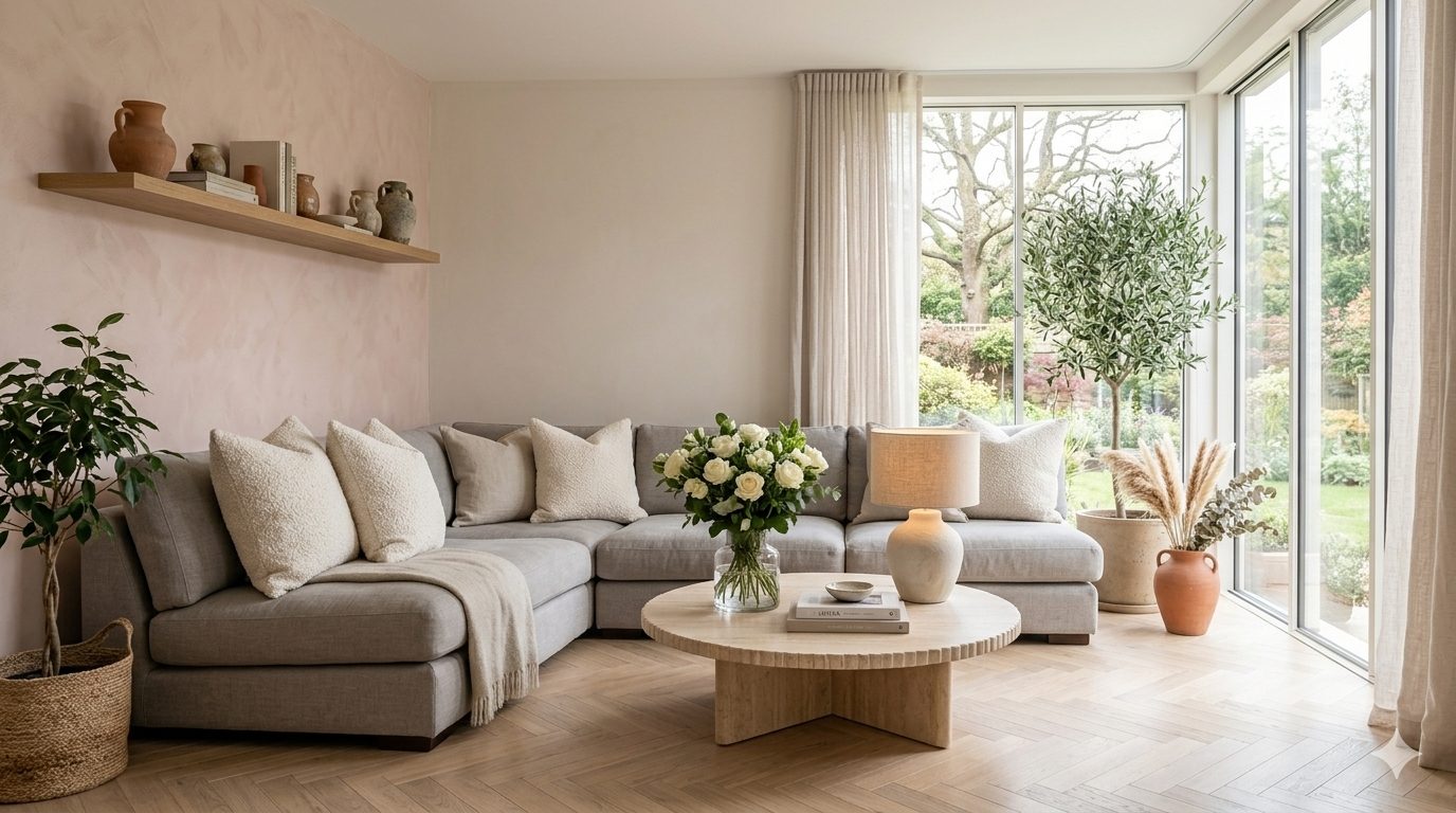Aubury & Co interior design, elegant living space